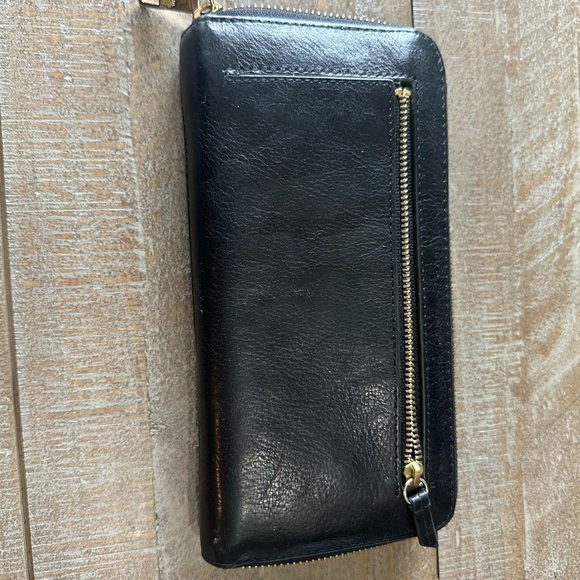Fossil Womens Black Full Zip Wallet - Picture 3 of 7